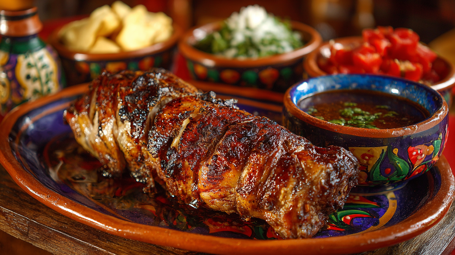 Conejo asado al carbón